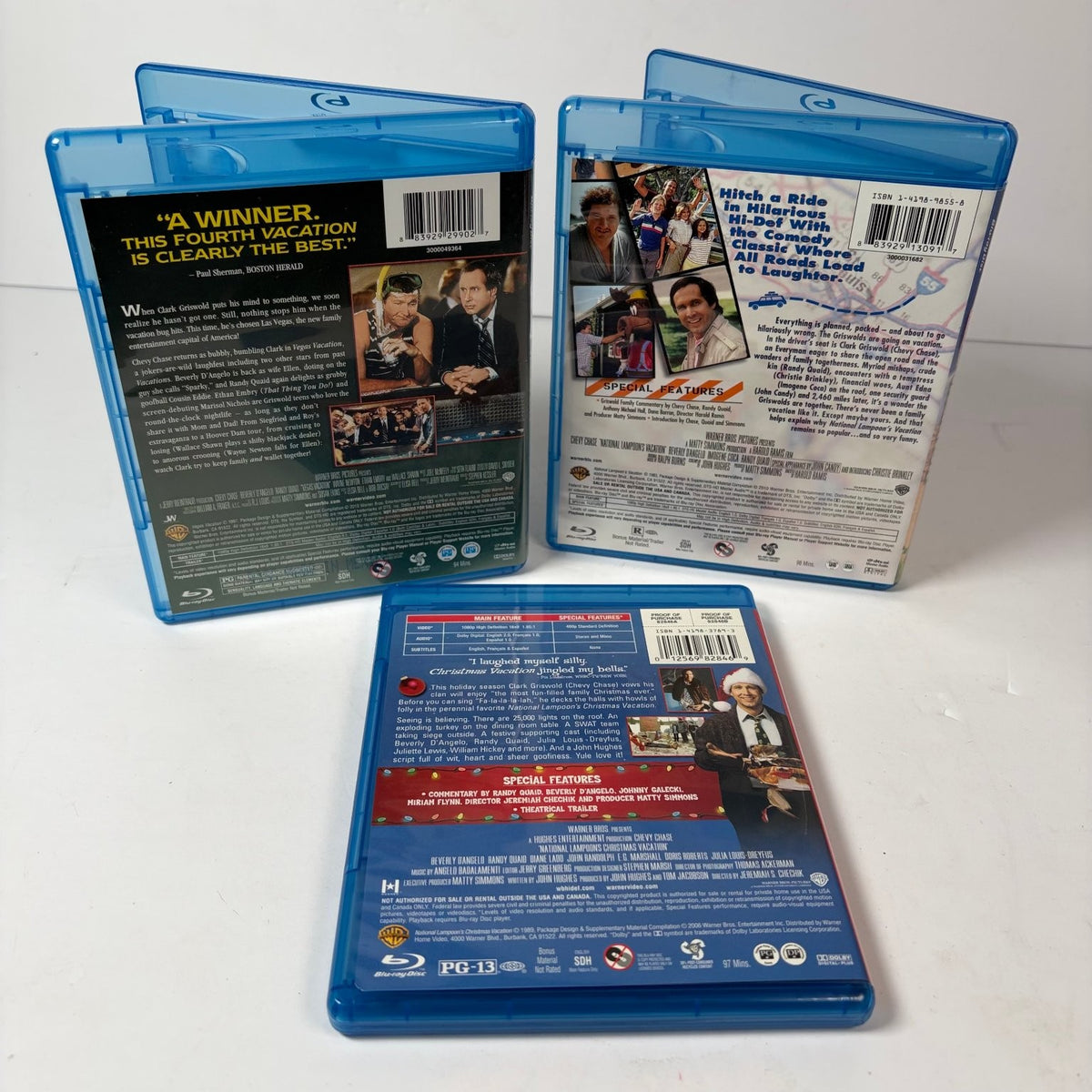 National Lampoon's Vacation Trilogy Blu-ray Chevy Chase Harold Ramis Collection