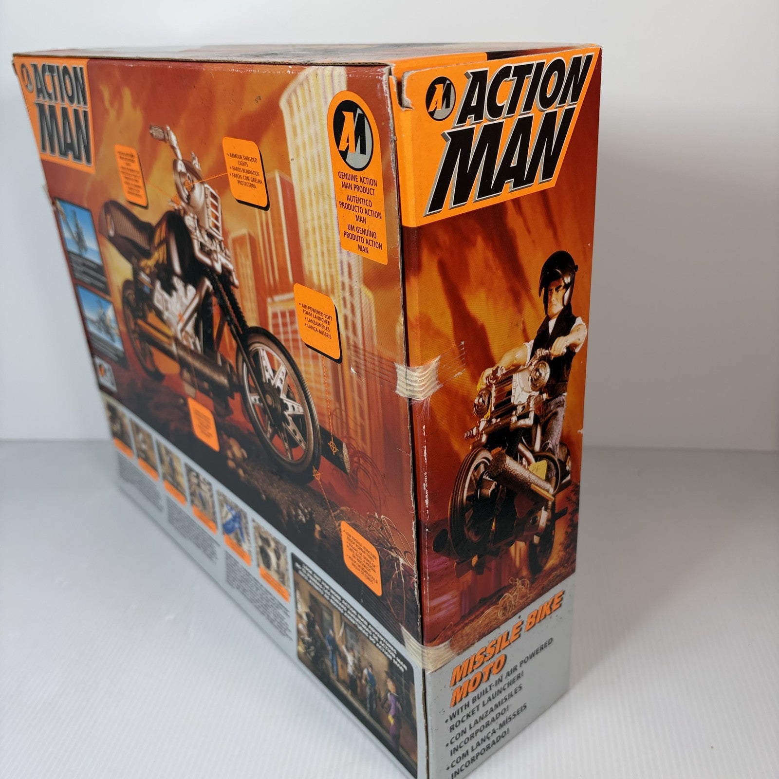 Action Man Missile Bike Moto Vehicle Playset Hasbro 1994 Open Box Sealed Parts