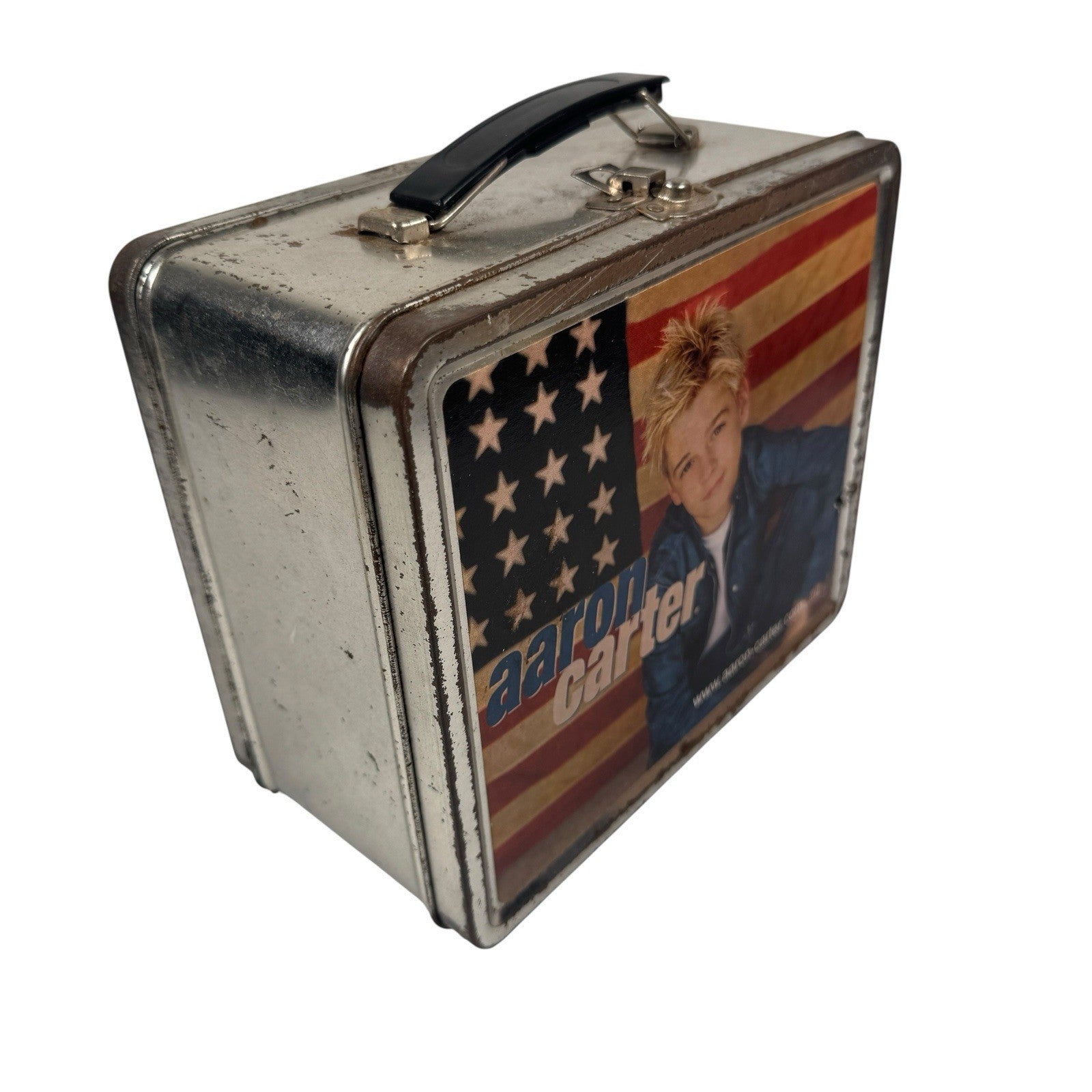 Vintage Aaron Carter Metal Lunchbox Lunch Pail Y2K