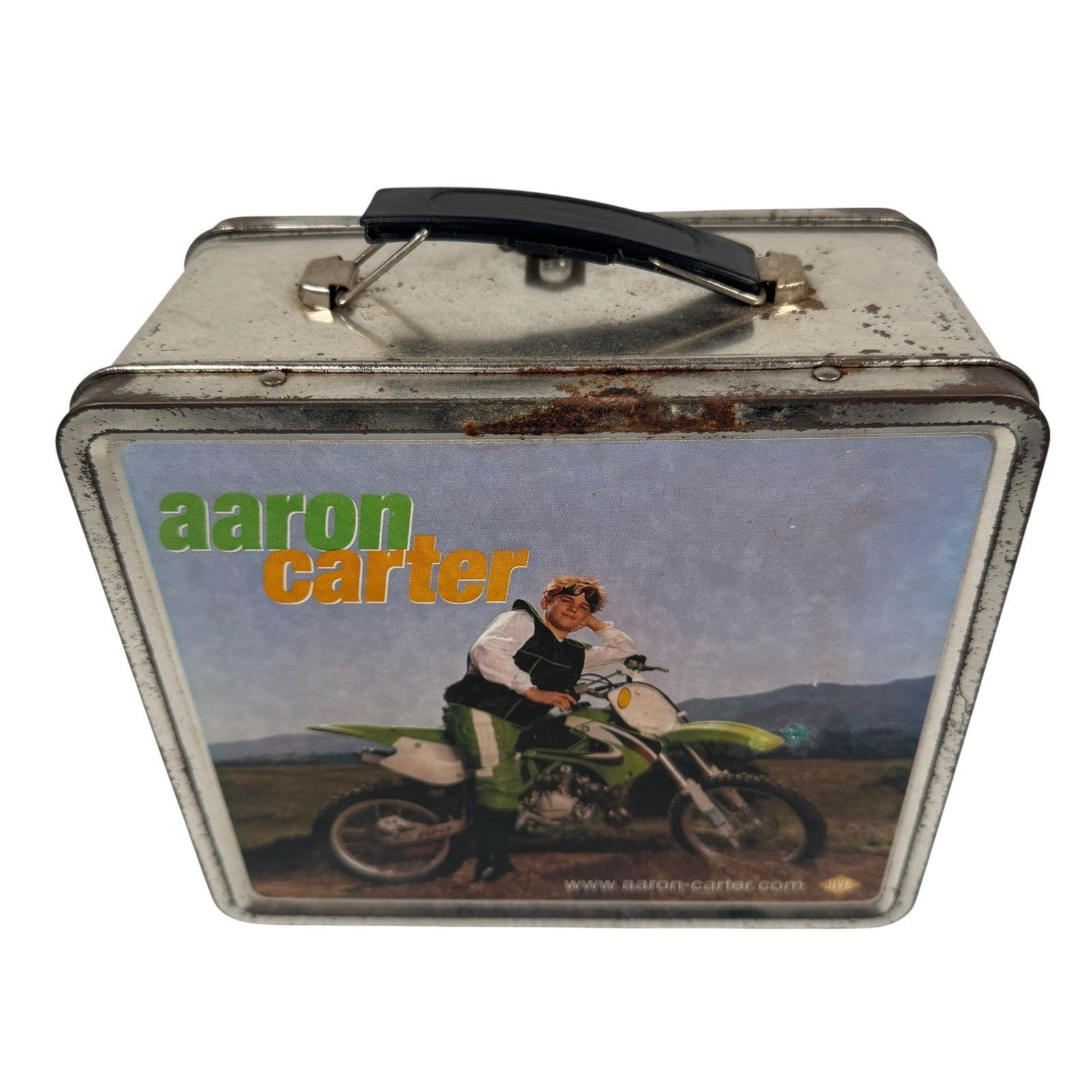 Vintage Aaron Carter Metal Lunchbox Lunch Pail Y2K