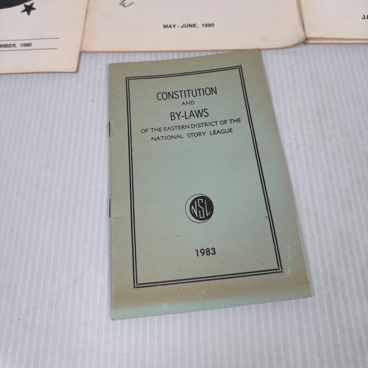 Story Art Magazines Mixed Lot (1980-1981) National Story League w/ 1983 By-Laws