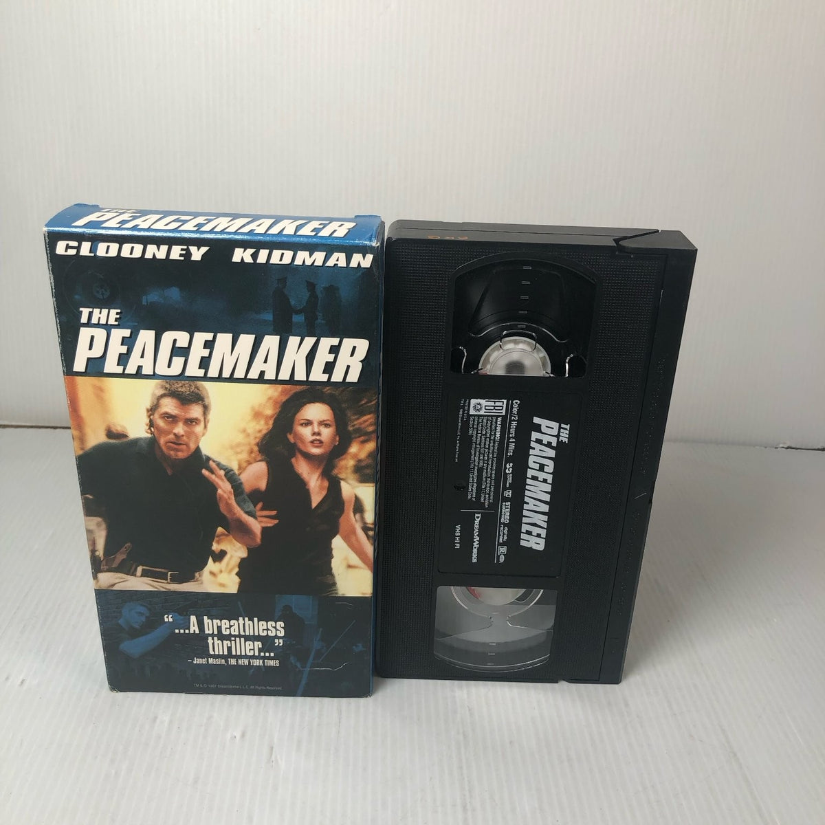 The Peacemaker VHS 1997 Action Thriller George Clooney Nicole Kidman DreamWorks