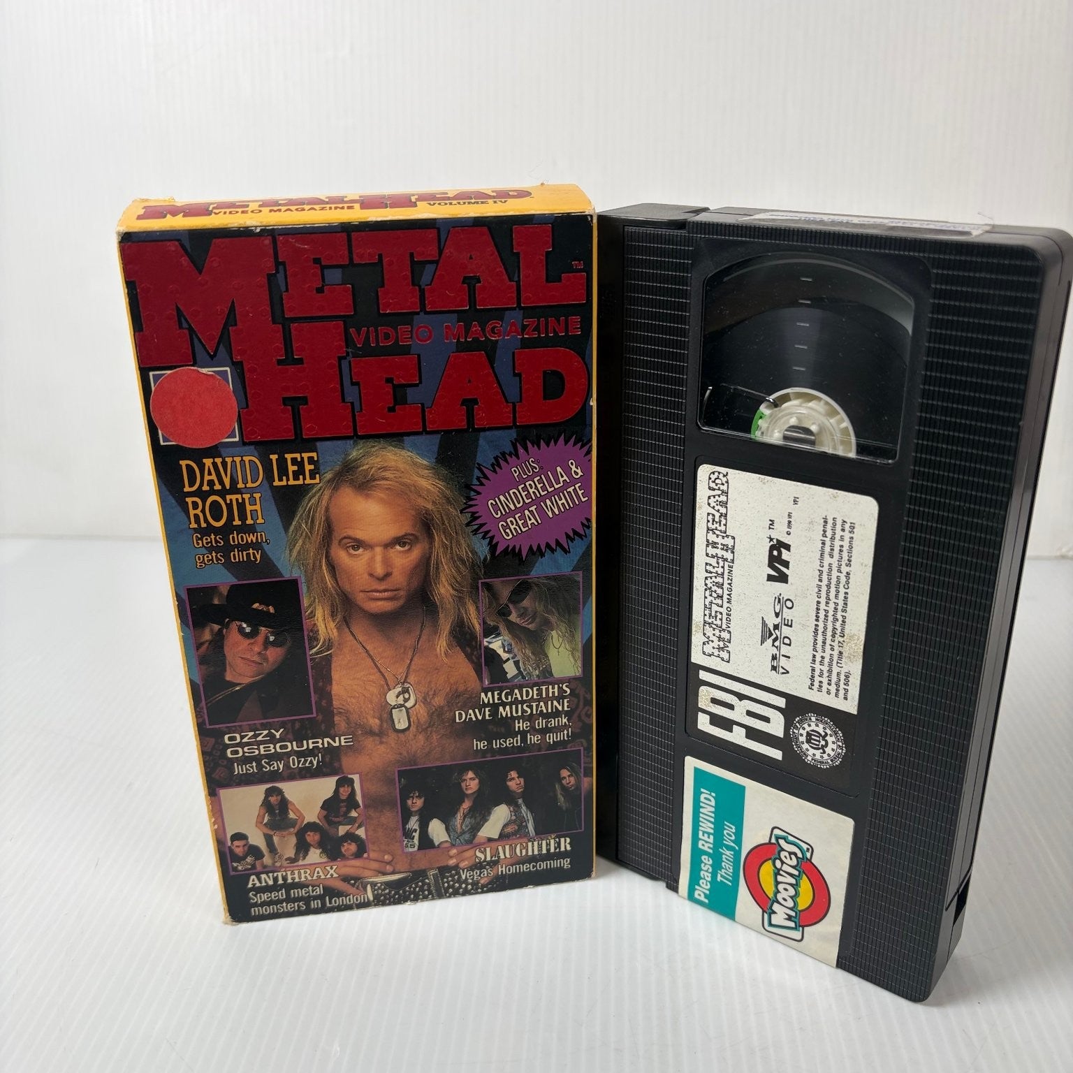 Metal Head Video Magazine Vol. IV VHS 1990 Heavy Metal BMG Video