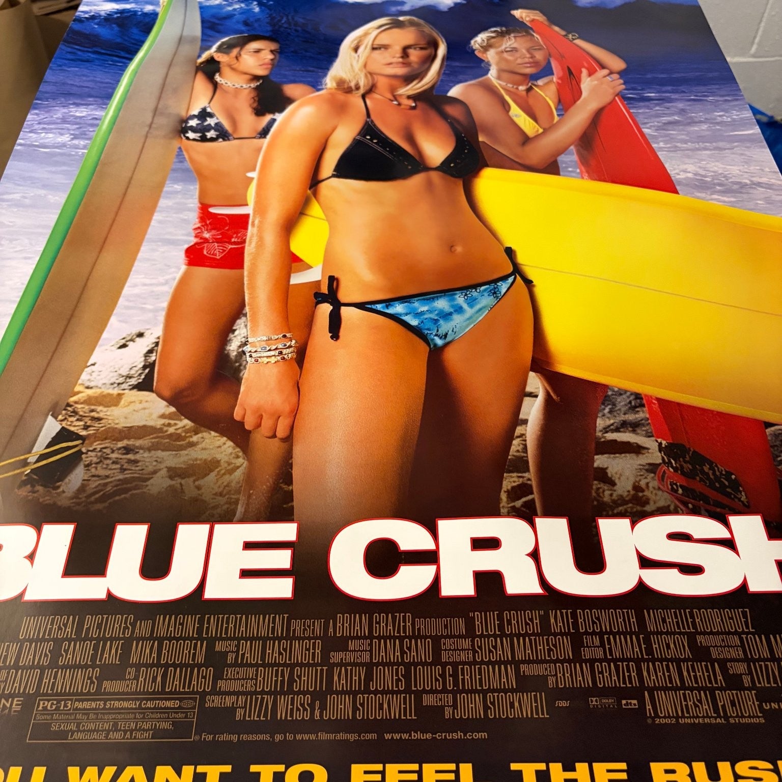 Blue Crush 2002 One Sheet Movie Poster Original Double-Sided Kate Bosworth