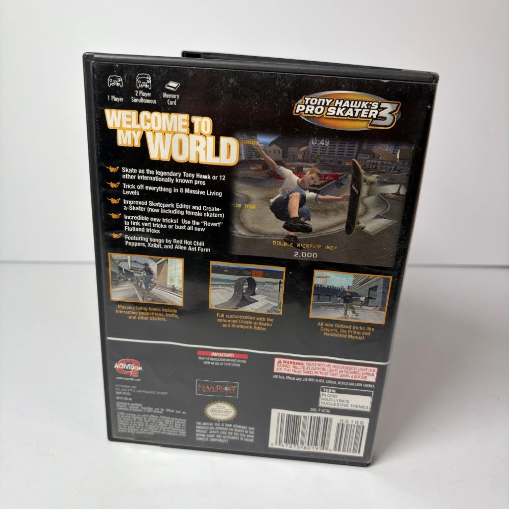 Tony Hawk's Pro Skater 3 Nintendo GameCube CIB with Manual THPS3 Activision