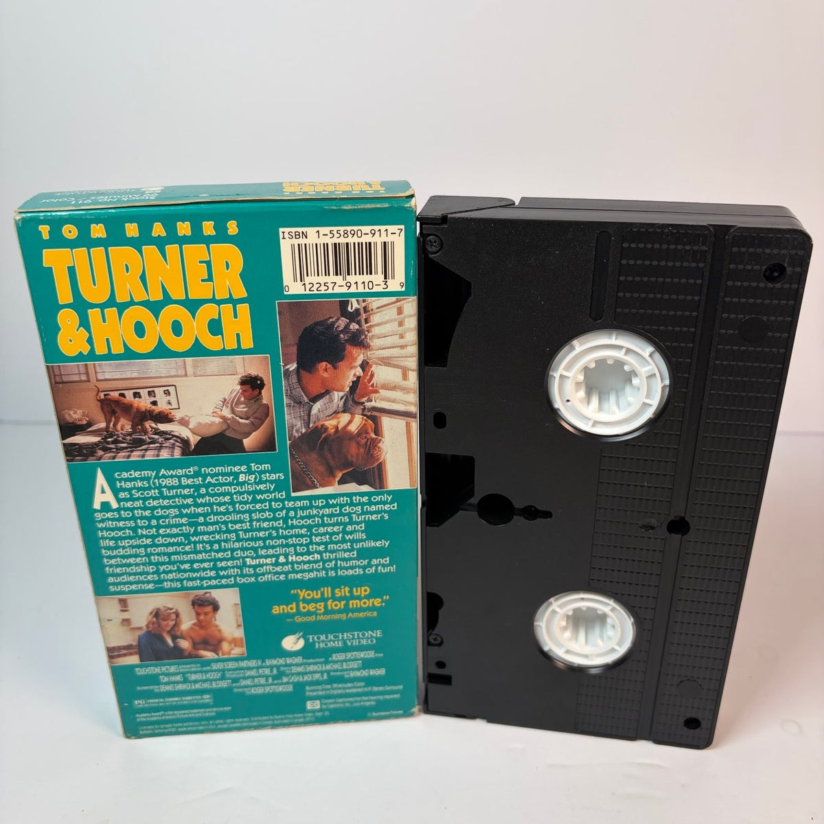 Turner & Hooch VHS 1989 Comedy Crime Tom Hanks Touchstone Home Video