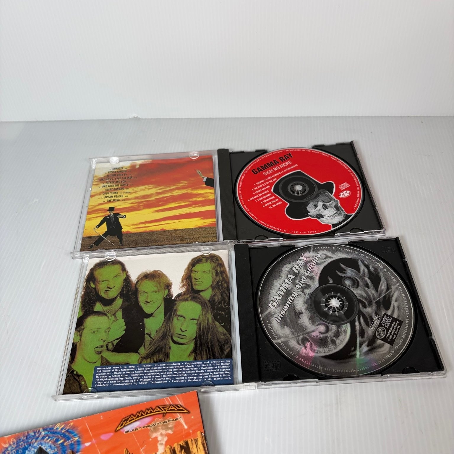 Gamma Ray Lot of 3 CDs Sigh No More, Insanity and Genius, Blust from the Past