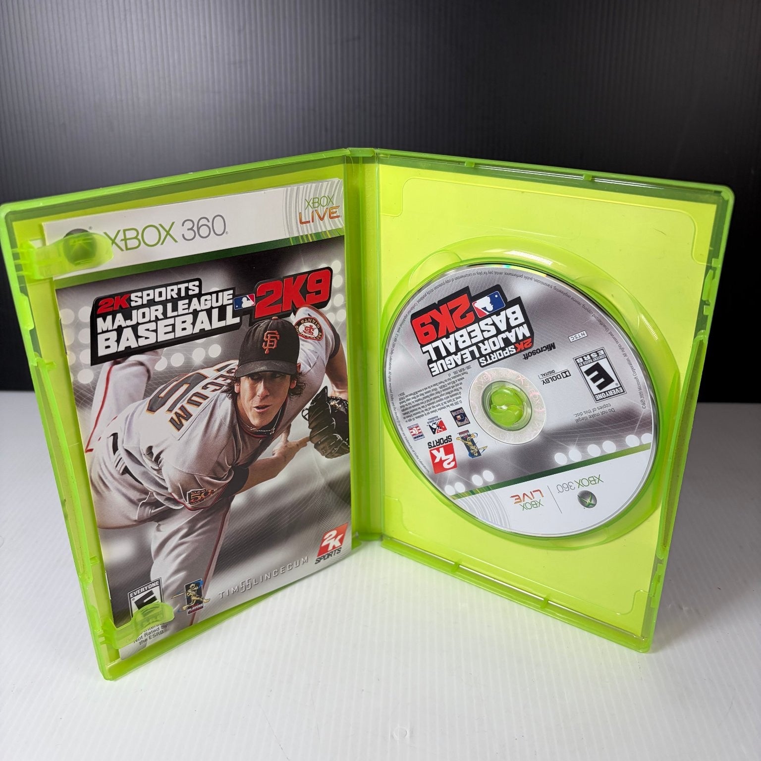 Major League Baseball 2K9 Xbox 360 Video Game Multiplayer Sports Complete CIB