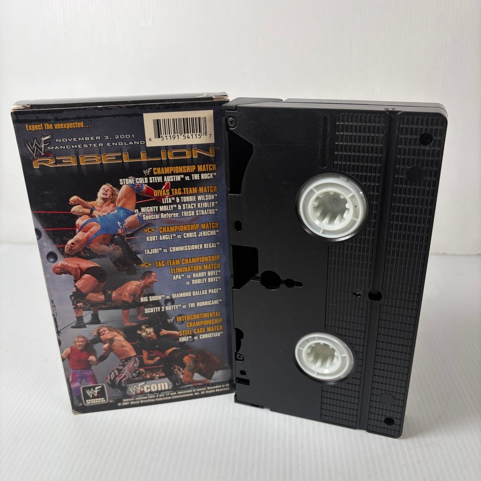 WWF Rebellion VHS 2001 Wrestling UK Exclusive WWE Home Video