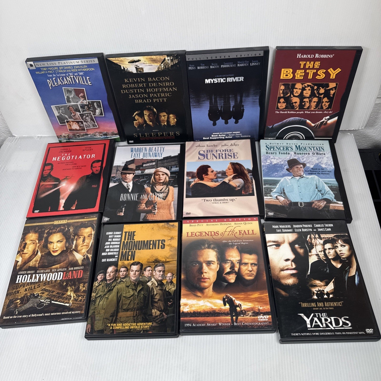 Lot Of 20 Drama Movie DVDs Mystic River, Pleasantville, The Monuments Men & More