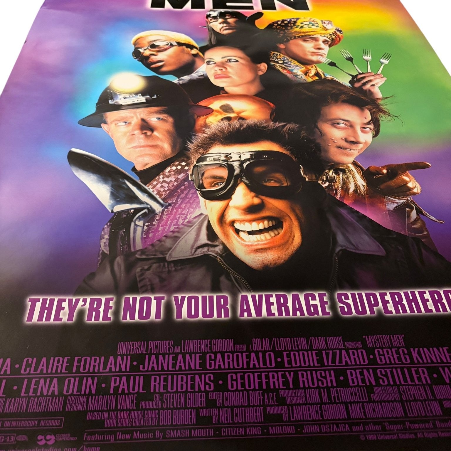 Mystery Men 1999 One Sheet Movie Poster Original USA 27"x40" Paul Reubens