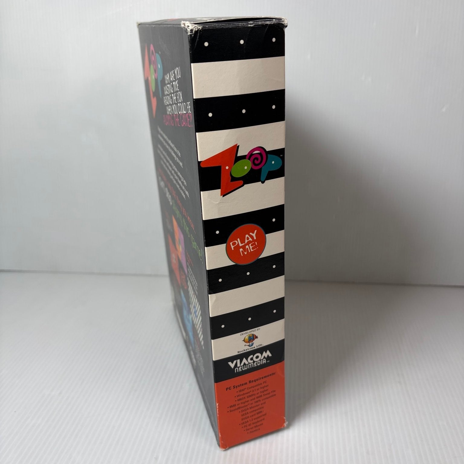 Zoop Big Box PC Mac Puzzle Video Game Viacom 3.5" Floppy Disk Complete