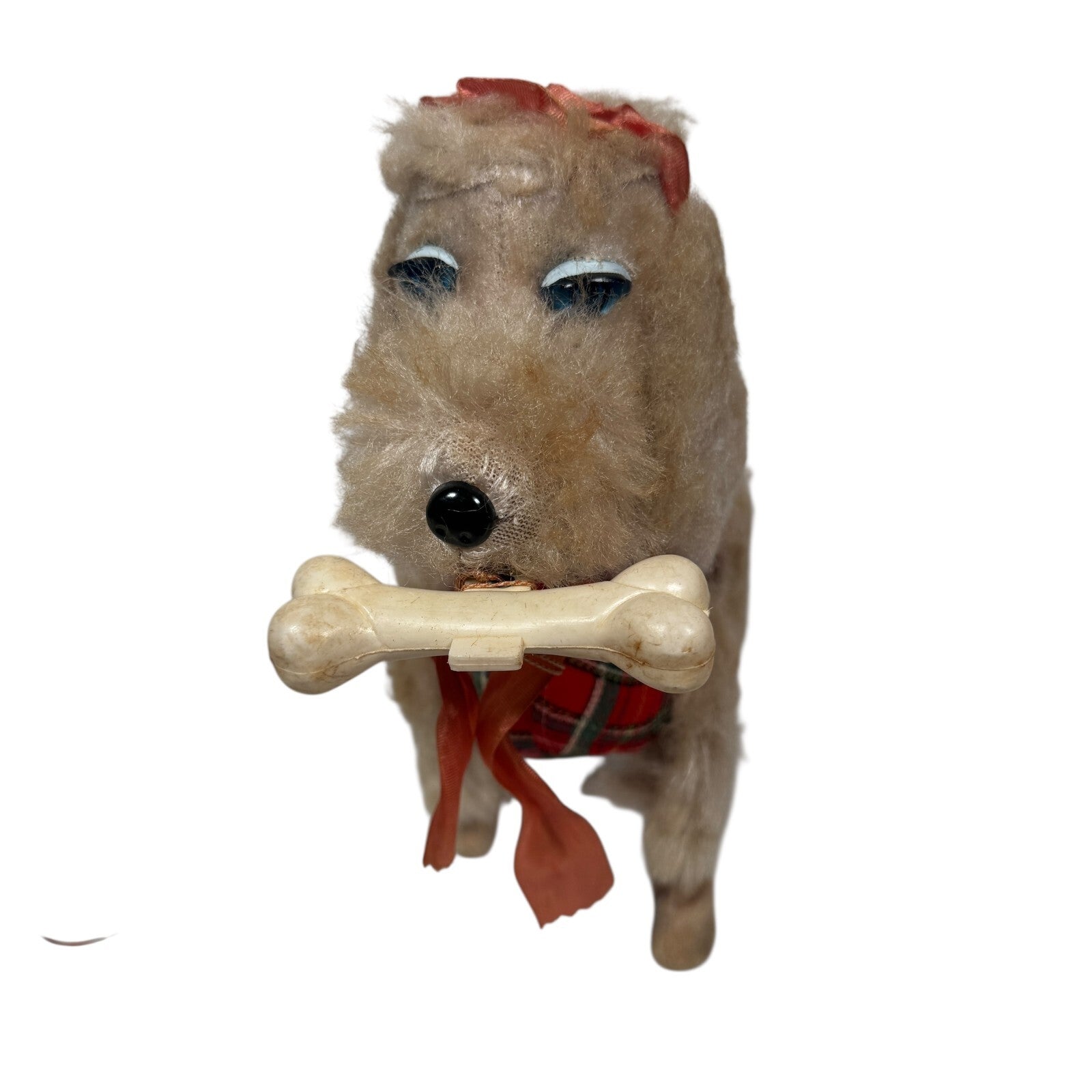 VTG 1960s Rosko Japan Battery Operated Mimi Poodle Toy W/ Bone (Read Desc)