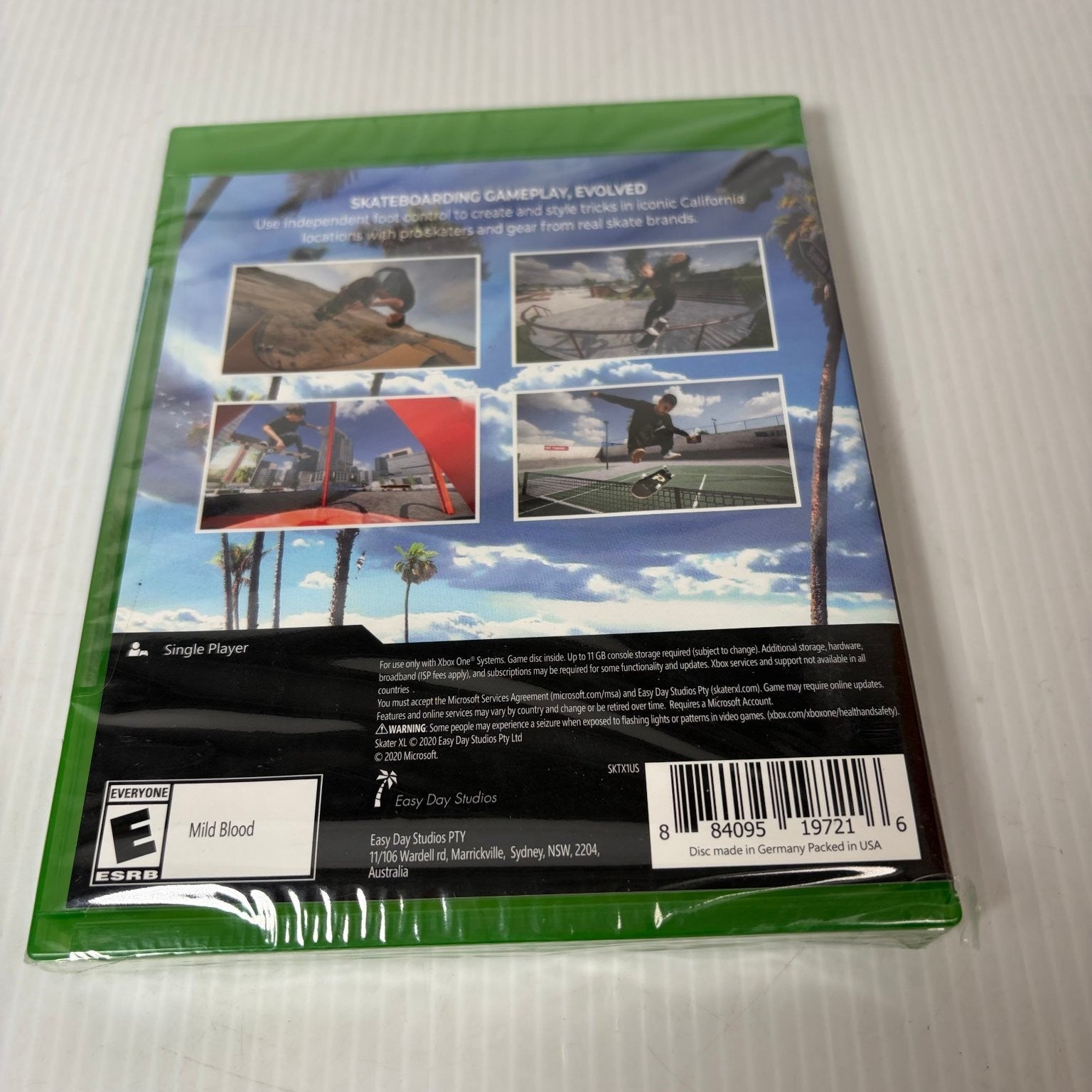 Skater XL Xbox One Video Game Skateboarding Simulation Sports Single Player