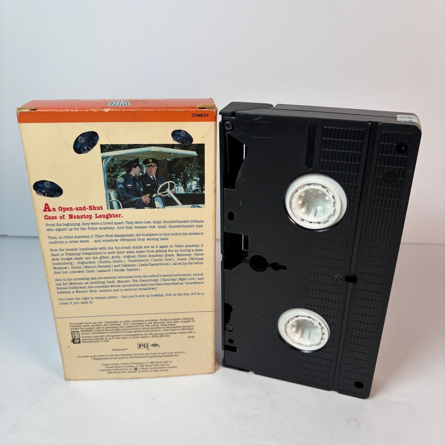 Police Academy 3 Back in Training VHS 1986 Comedy Warner Home Video Classic