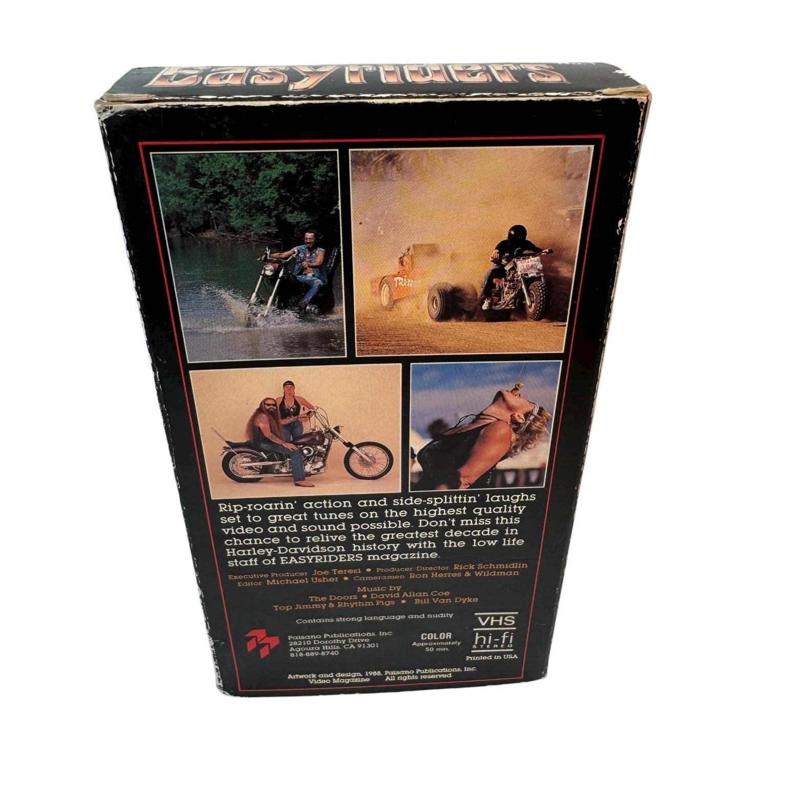 Easyriders Video Magazine No.1 VHS 1986 Biker Documentary Collectors Edition