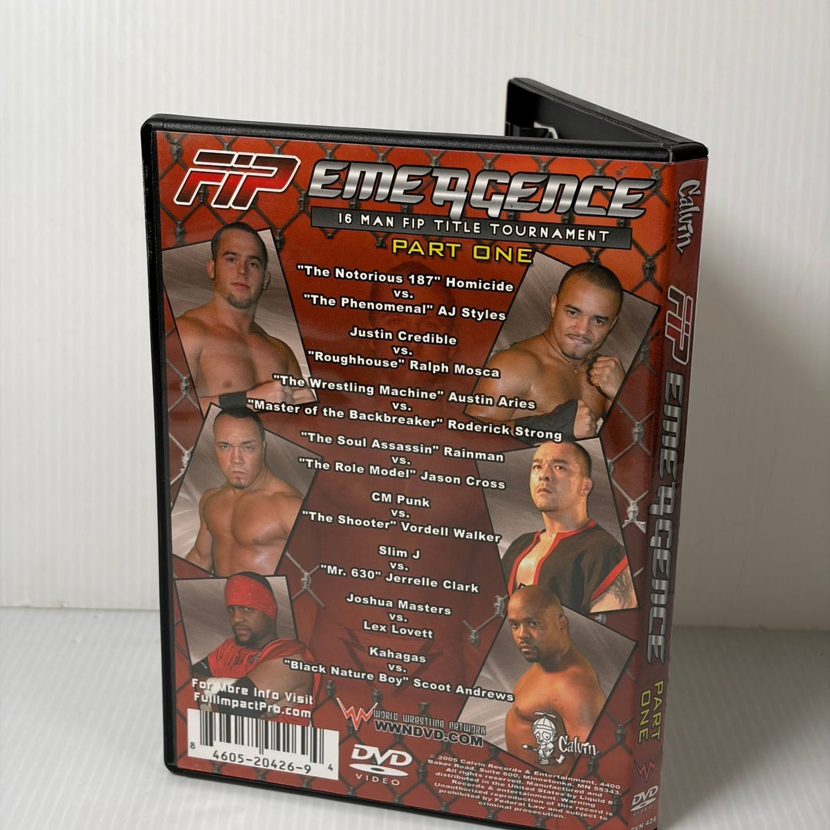 FIP Emergence Part One DVD 2009 Wrestling Title Tournament Punk Aries Styles OOP