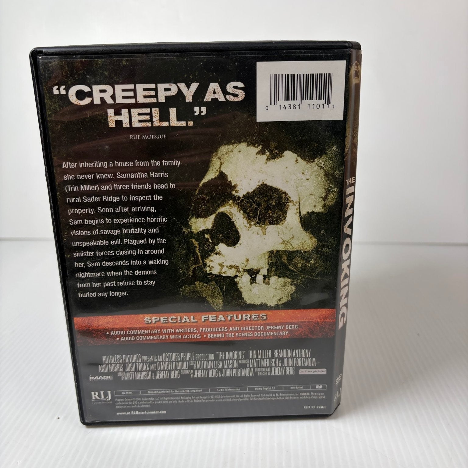 The Invoking DVD 2013 Horror Trin Miller, Brandon Anthony, Jeremy Berg