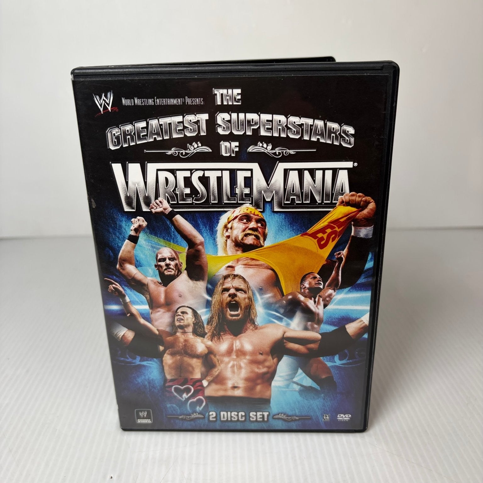 The Greatest Superstars of WrestleMania DVD 2008 Hulk Hogan WWE Wrestling