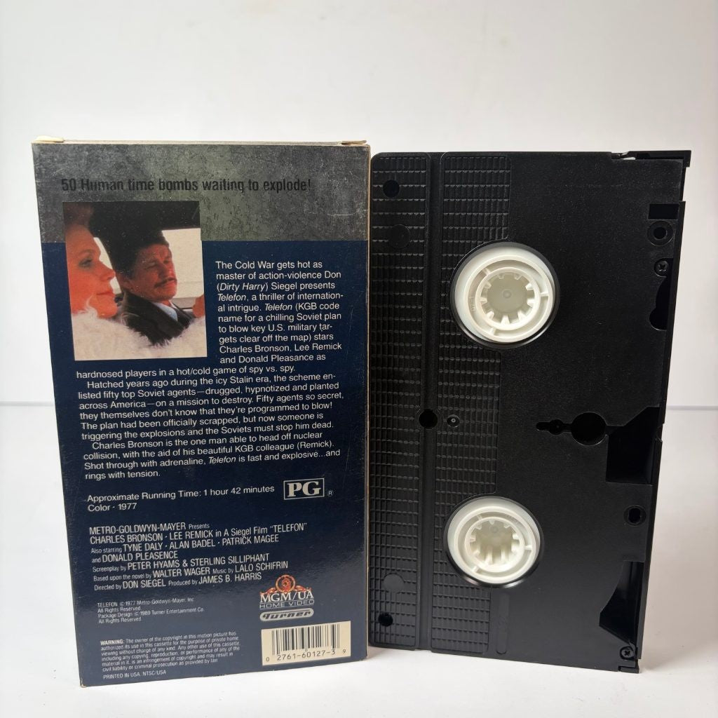 Telefon VHS Charles Bronson Lee Remick MGM/UA Cold War Spy Thriller Don Siegel