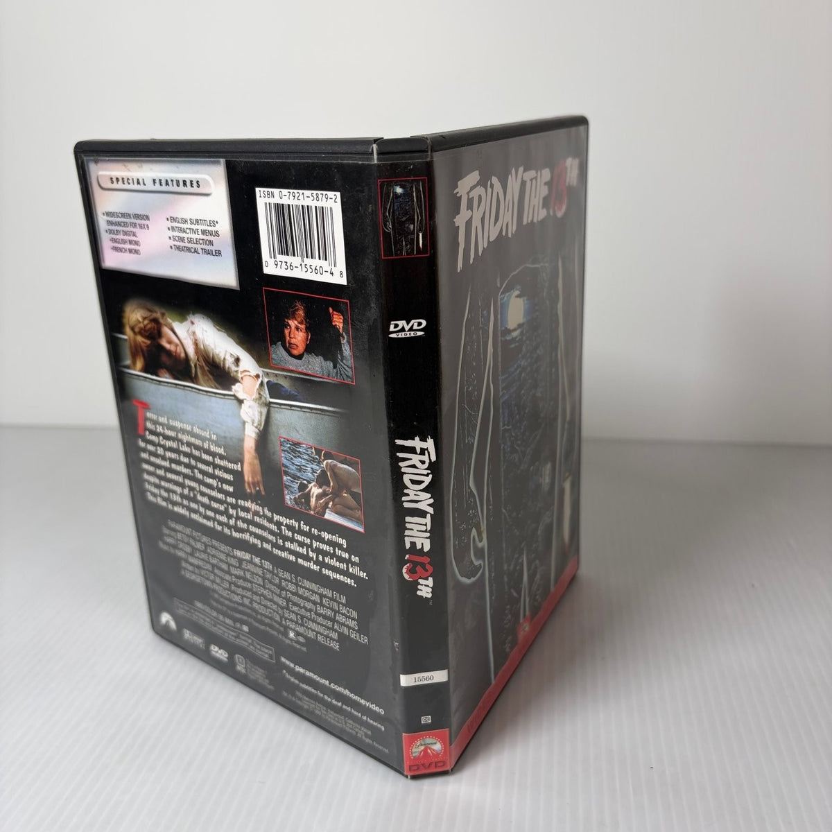 Friday The 13th DVD 1980 Widescreen Betsy Palmer Kevin Bacon Slasher Horror