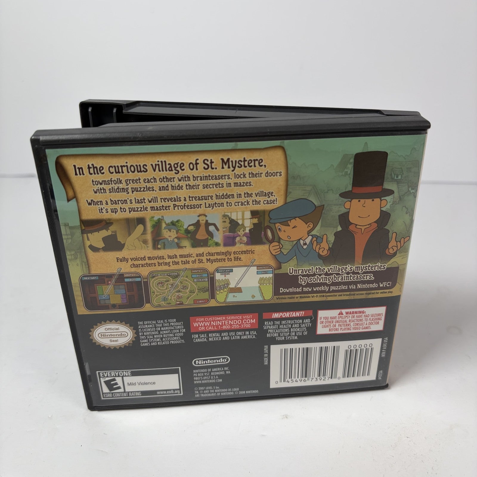 Professor Layton and the Curious Village Nintendo DS CIB Complete Tested