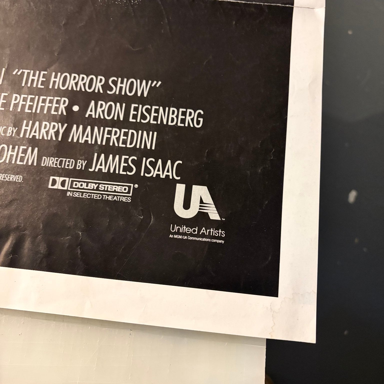 The Horror Show 1989 One Sheet Movie Poster United Artists Full Size 27"x41"
