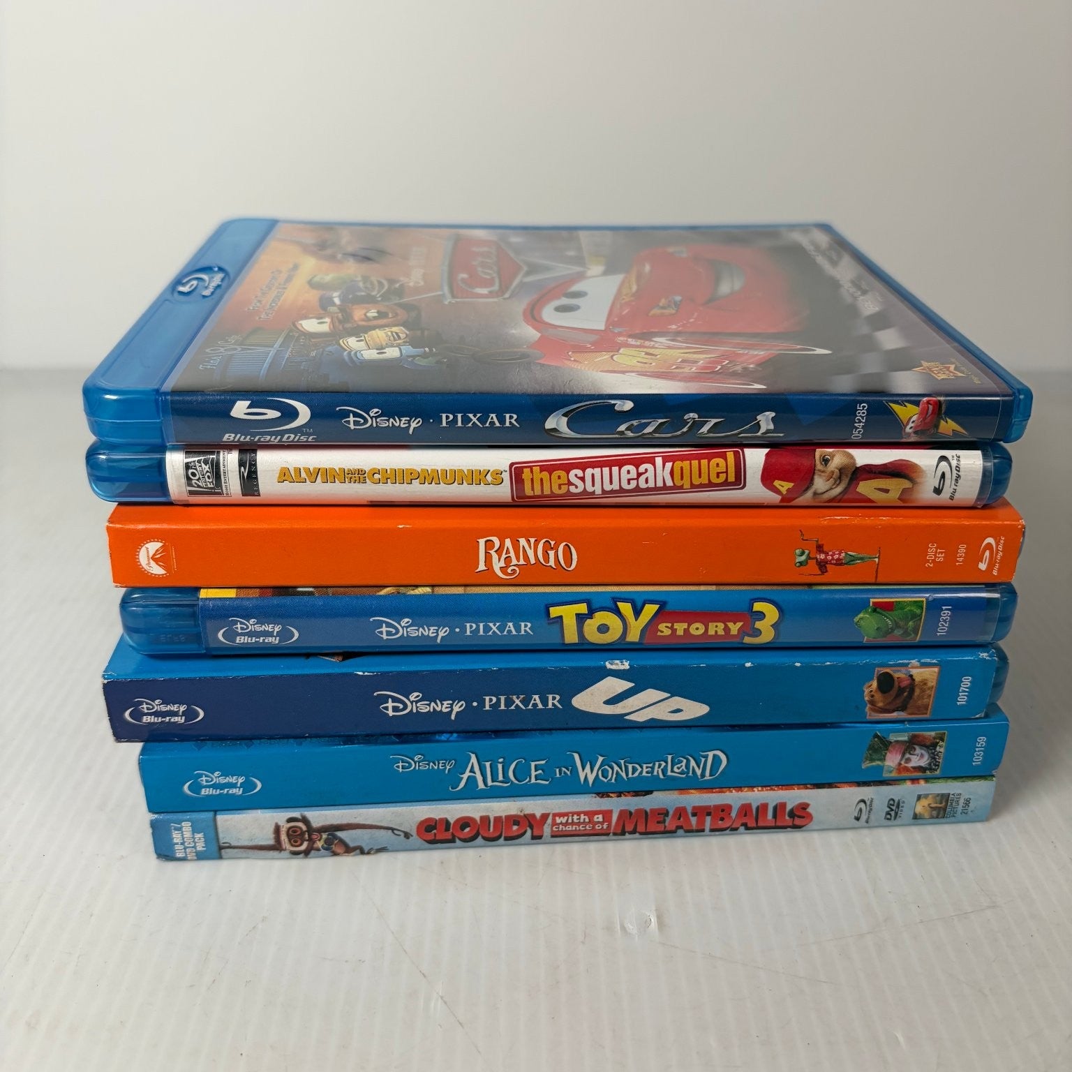 Lot of 7 Kids Animation Blu-rays (No DVDs) Disney Pixar Toy Story 3 & More