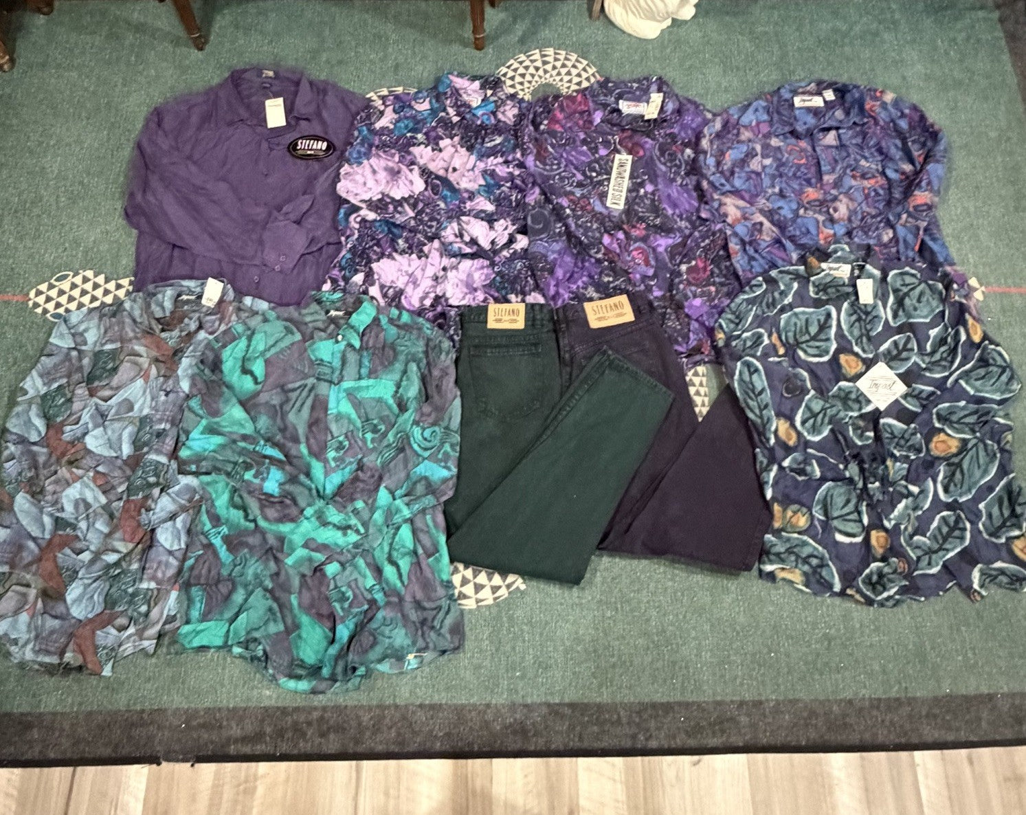 April Fool 1988 Hair Metal Band Promo Photo Silk Shirts & Jeans Stefano Impact