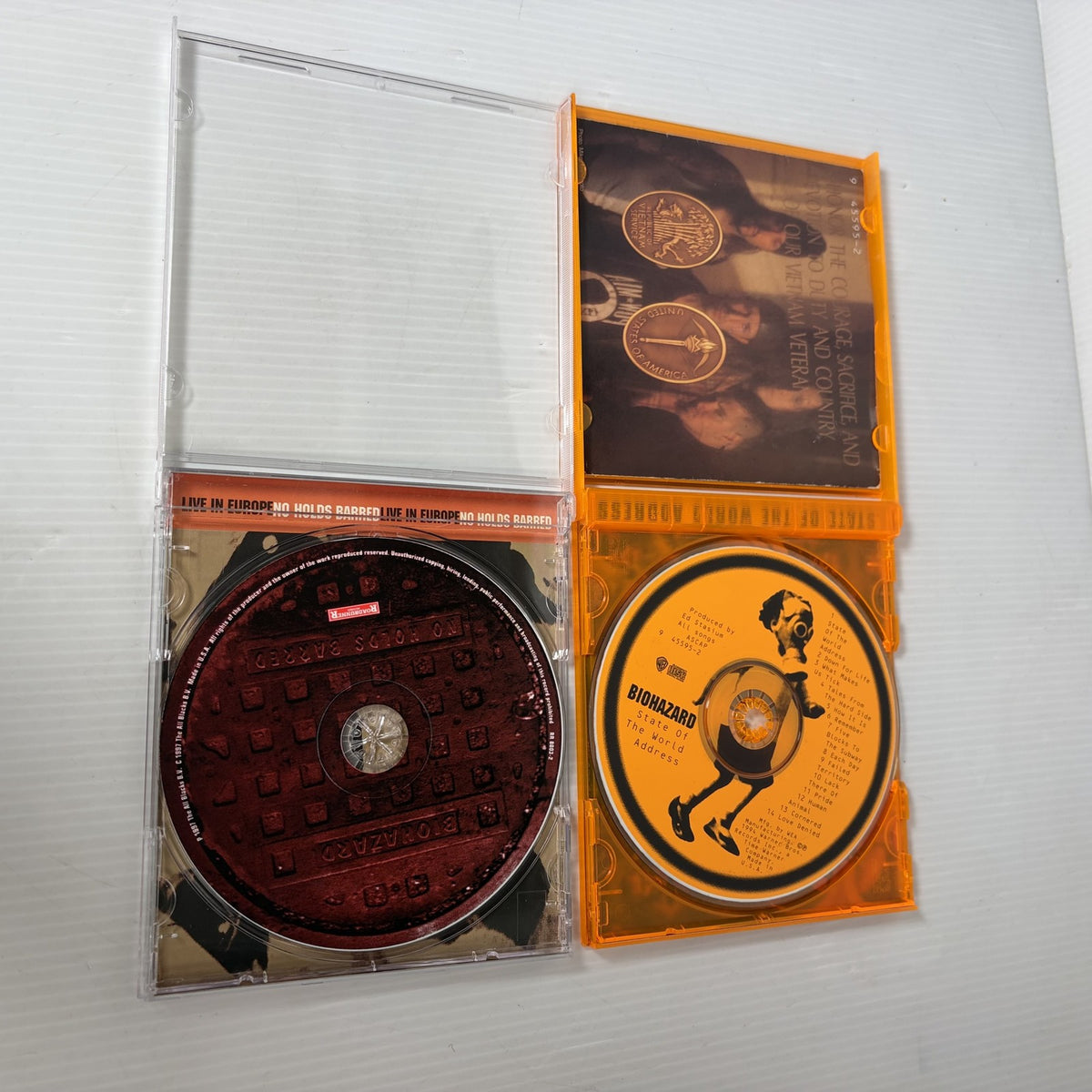 Biohazard - State Of The World Address / No Holds Barred Live CD Lot of 2