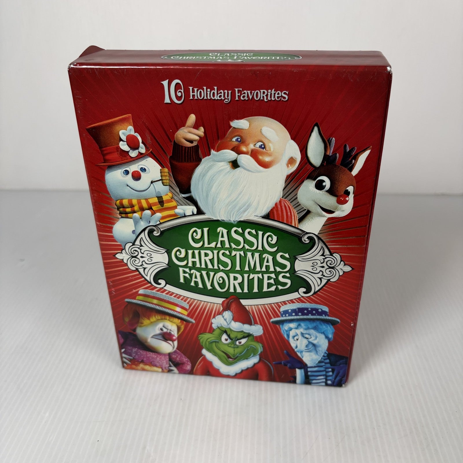 Classic Christmas Favorites 10 Holiday Movies DVD Set Dr Seuss Grinch Rudolph
