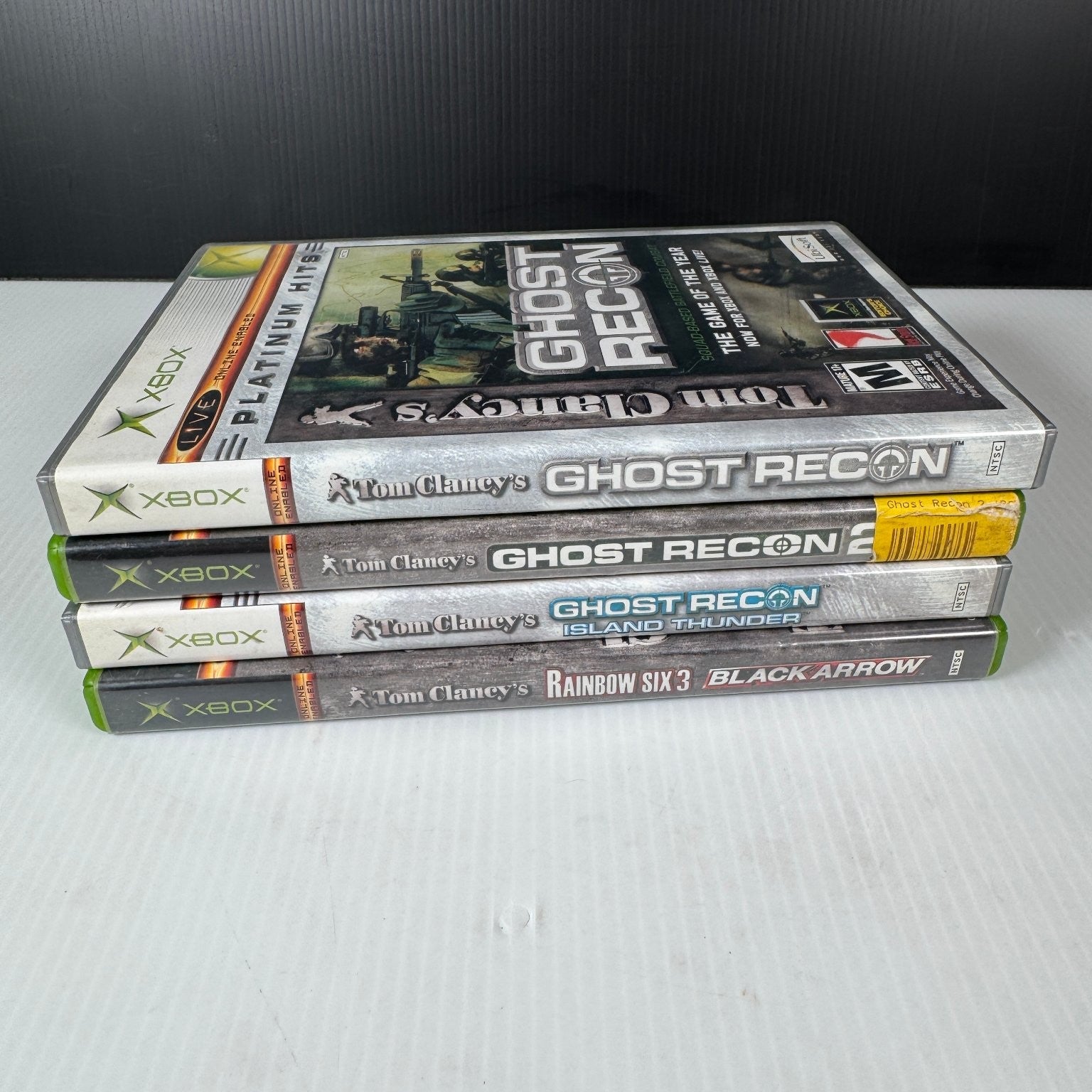 Tom Clancy's 4-Pack Ghost Recon 1, 2 & Island Thunder, Rainbow Six 3 Xbox OG