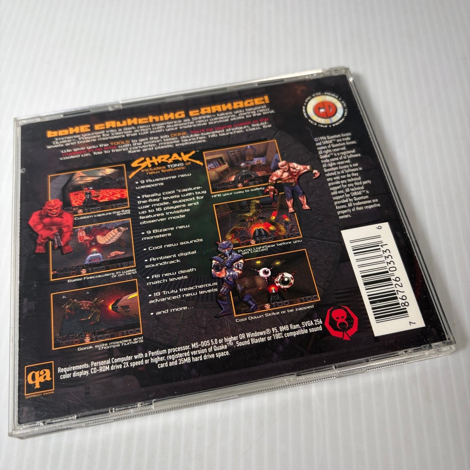 Shrak for Quake Total Conversion Expansion Mod PC Video Game Multiplayer