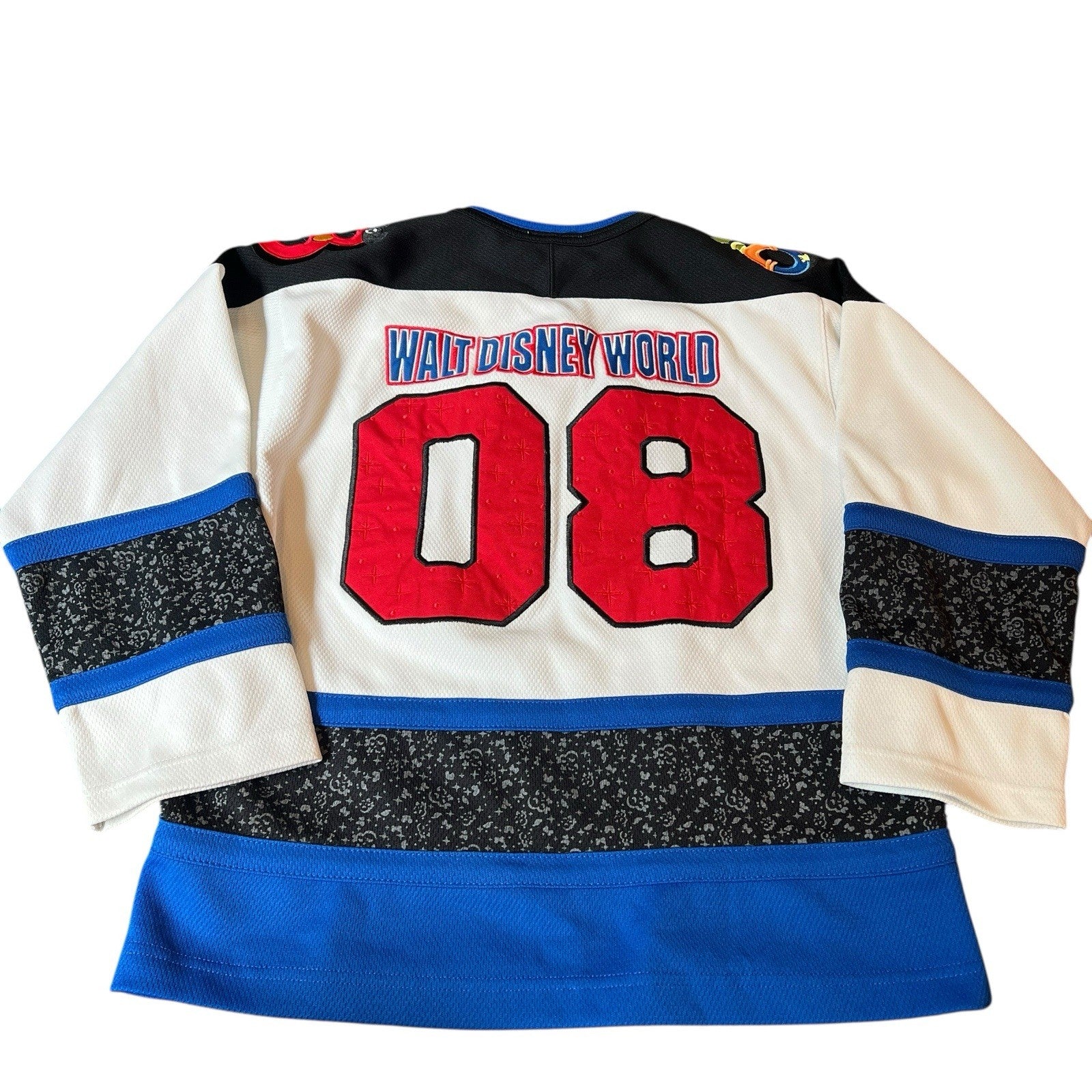 Walt Disney World 2008 Hockey Jersey Mickey & Friends Design Youth XL