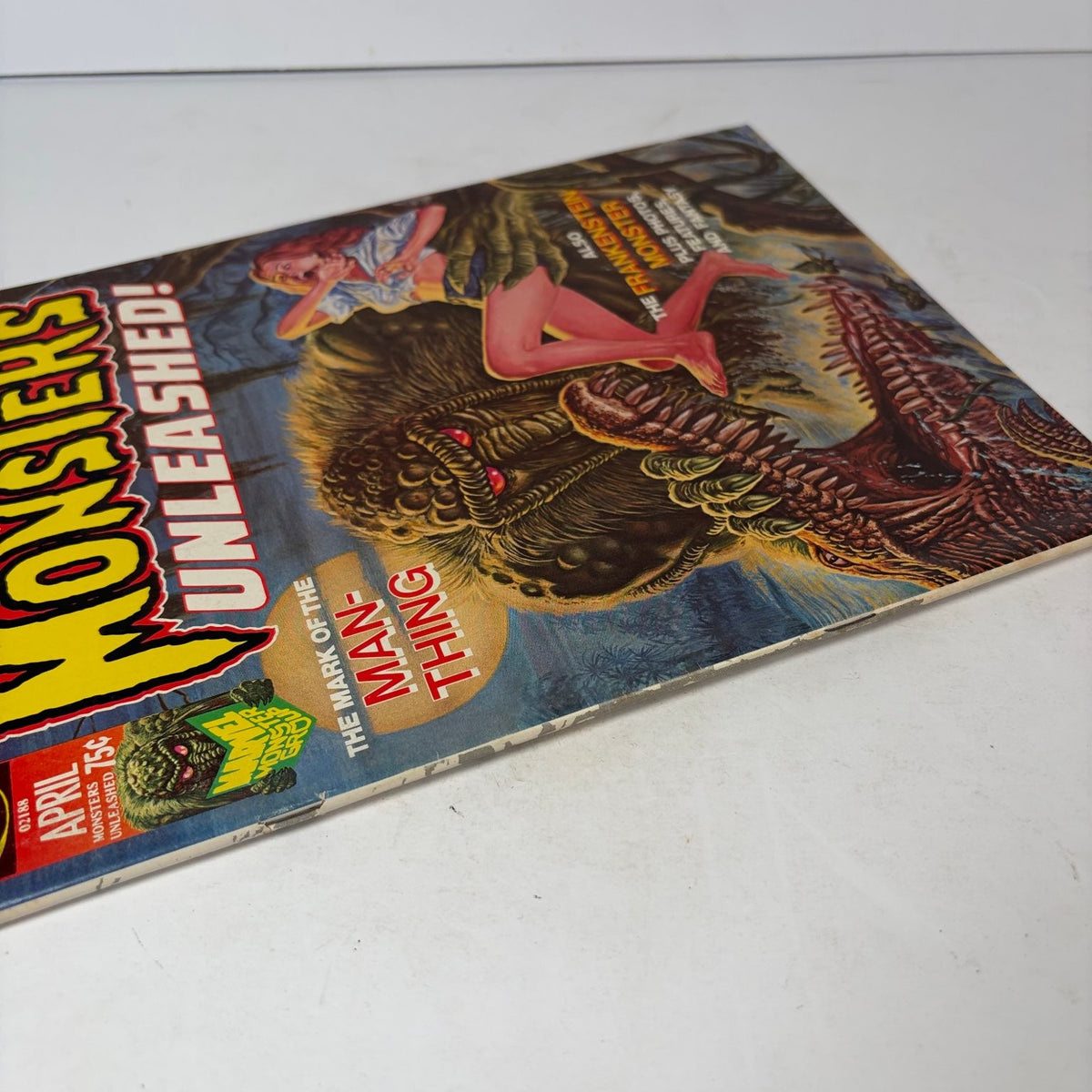 Monsters Unleashed! Magazine April 1974 Man-Thing Frankenstein Monster Marvel