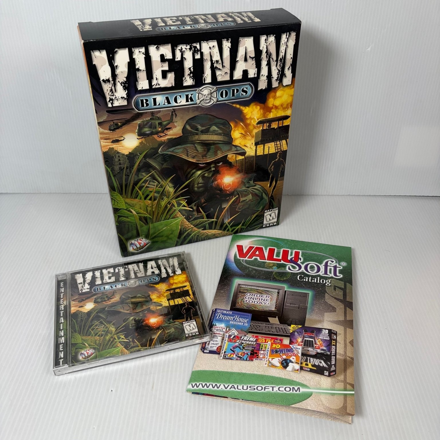 Vietnam Black Ops PC CD-ROM Big Box Video Game FPS War ValuSoft
