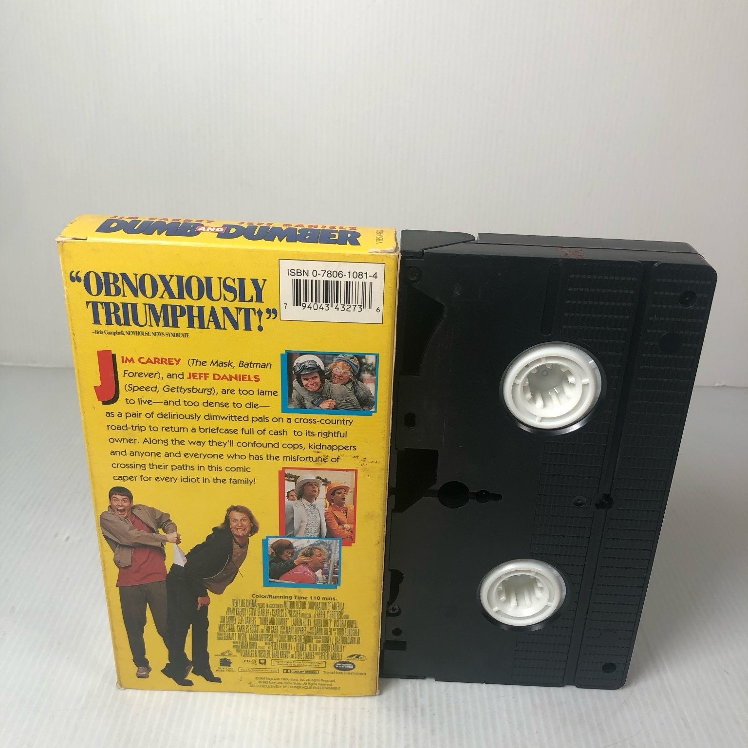 Dumb and Dumber VHS 1994 Comedy Jim Carrey Jeff Daniels New Line Cinema