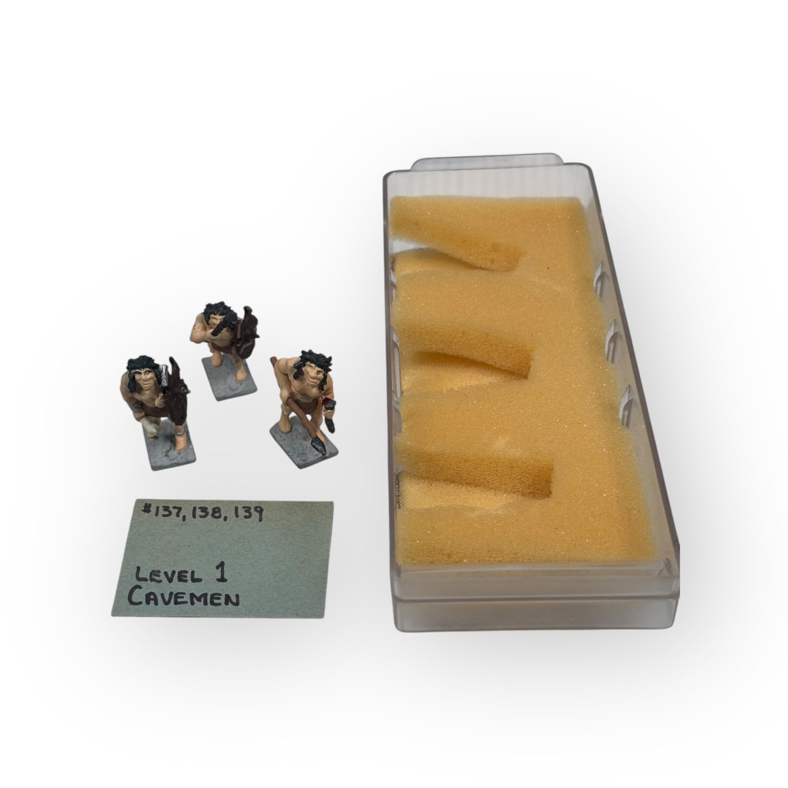 TSR Minifigures World of Greyhawk Cavemen Lot of 3 Painted Dungeons & Dragons