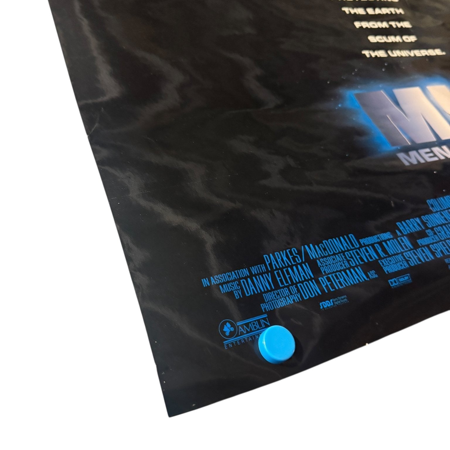 Men in Black One Sheet Movie Poster Tommy Lee Jones Will Smith Double Sided