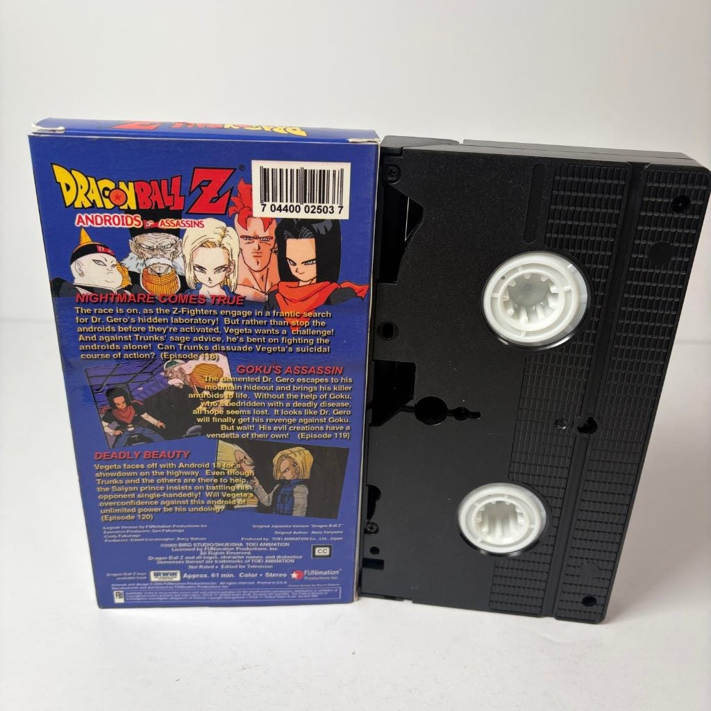 Dragon Ball Z Androids Assassins VHS FUNimation Edited Episodes 118-120