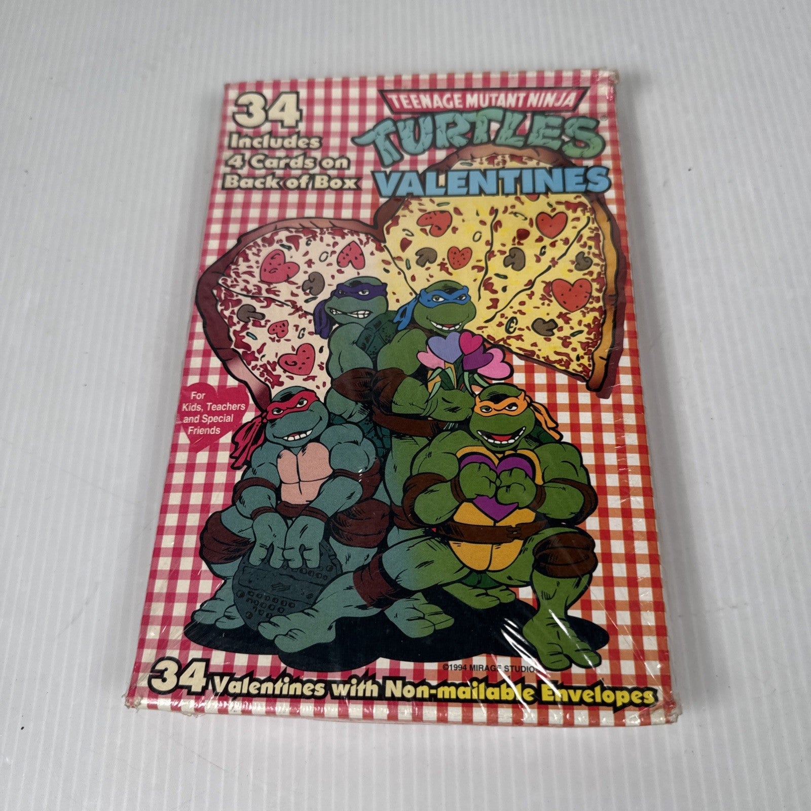Vintage 1992 Teenage Mutant Ninja Turtles TMNT Valentines Sealed Mirage