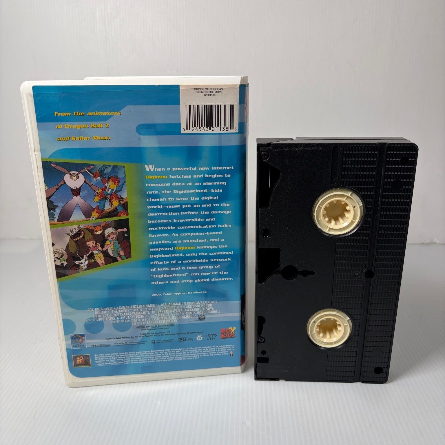 Digimon The Movie VHS 2000 Anime Adventure Fox Kids Video in Clamshell Case