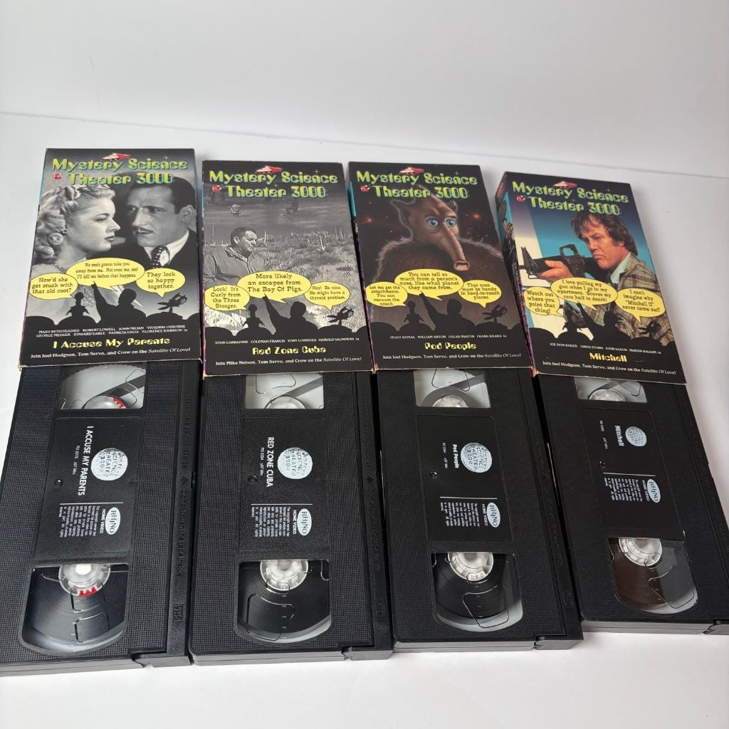 Mystery Science Theater 3000 MST3K Rhino VHS Lot of 8 Mitchell Pod People Poopie