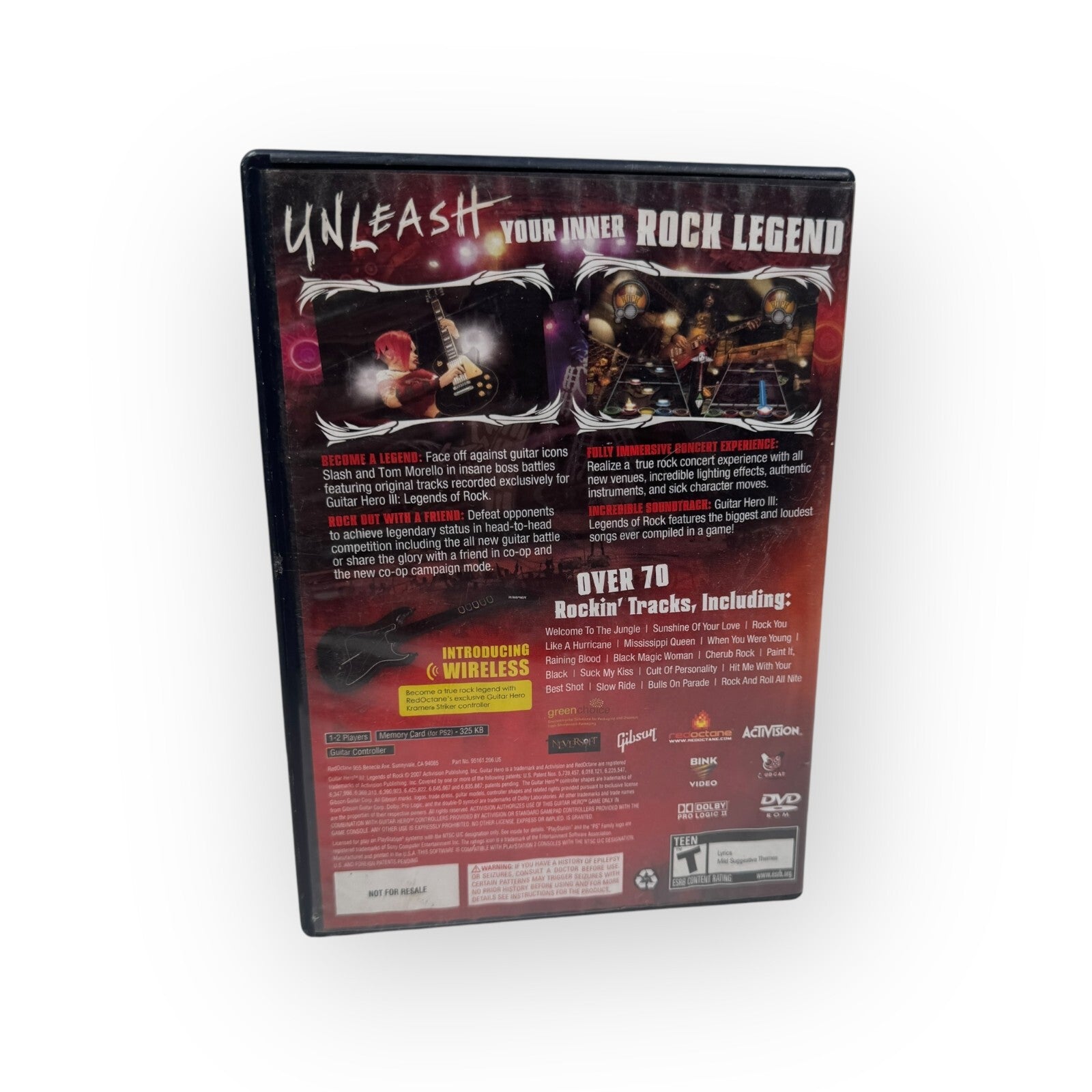 Guitar Hero III Legends of Rock (Playstation 2, 2008) Complete CIB with Manual