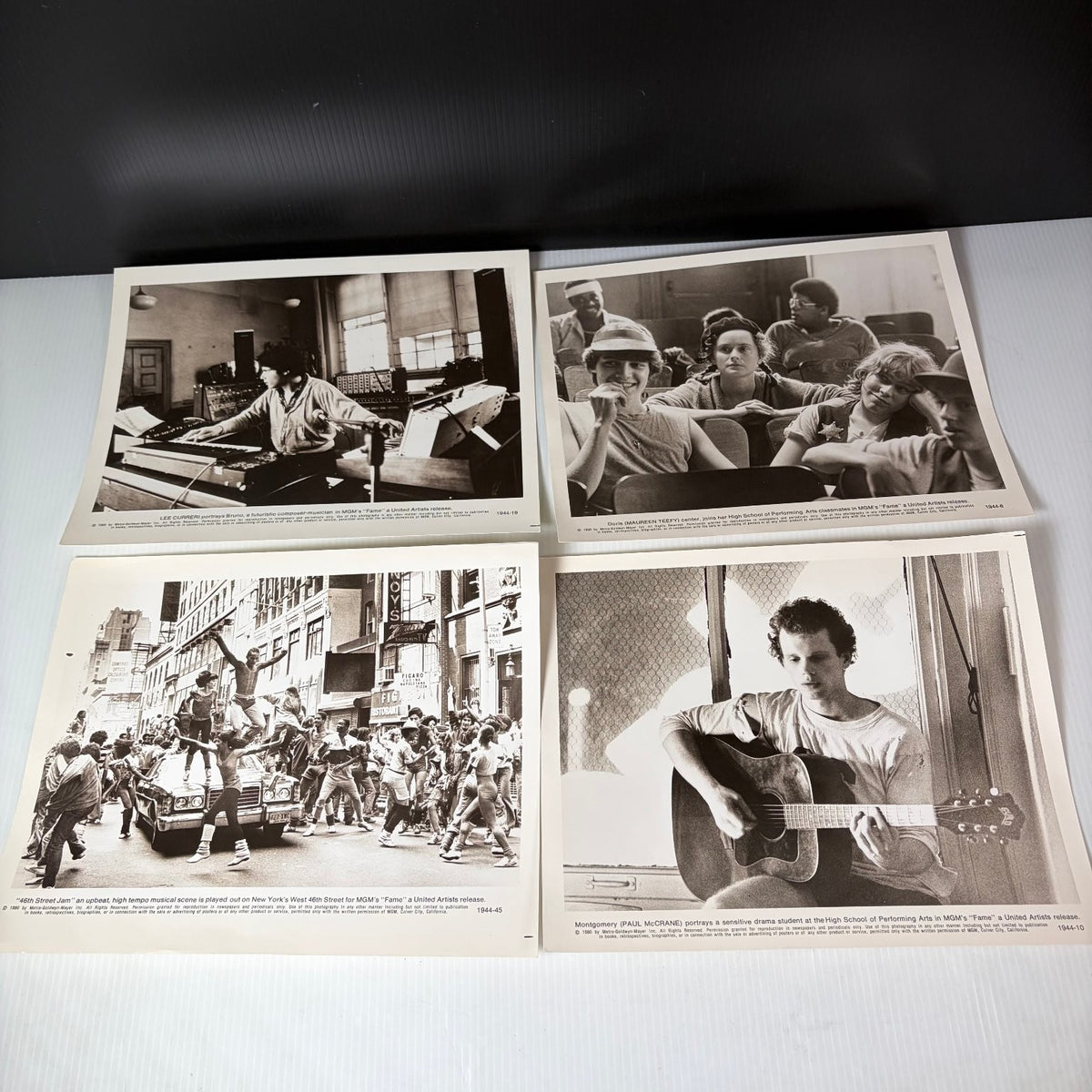 Vintage MGM Fame 1980 Movie Press Kit Photos Lot of 18 Black White Scenes