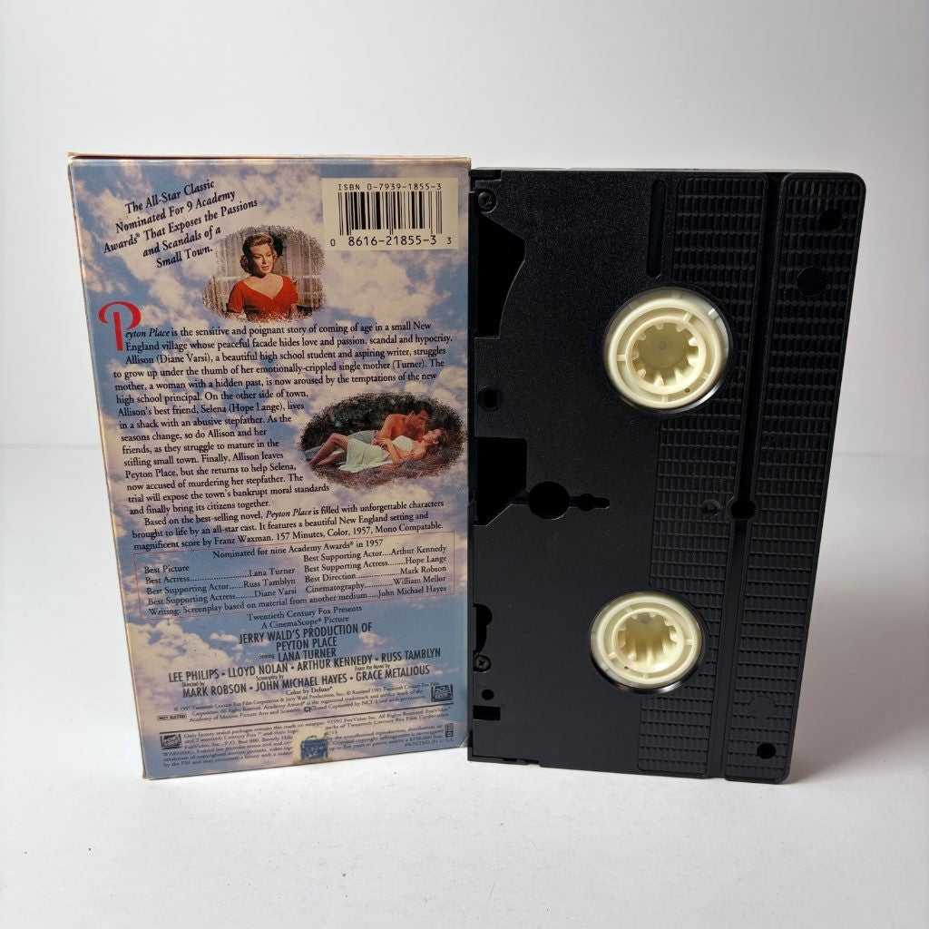 Peyton Place VHS Lana Turner Lee Philips 1957 Classic Drama Fox Video