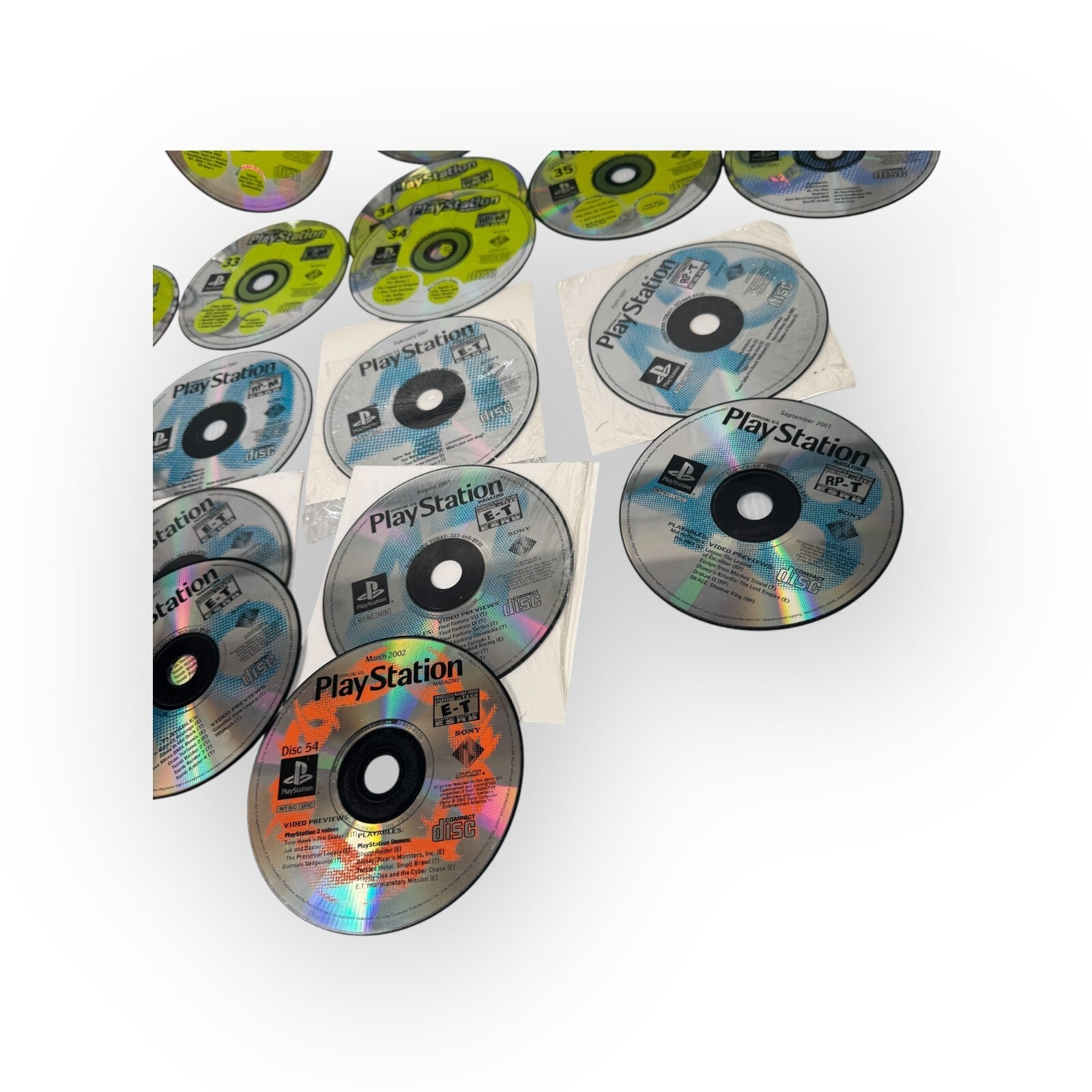 26 Playstation Magazine Demo Discs 24-25 27-37 39-41 43-48 52 54 Scratched As Is