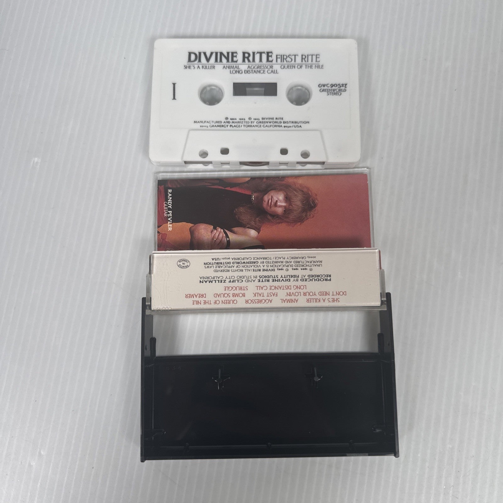 Divine Rite First Rite Cassette Tape Greenworld Rare 1985 2 Piece Heavy Metal
