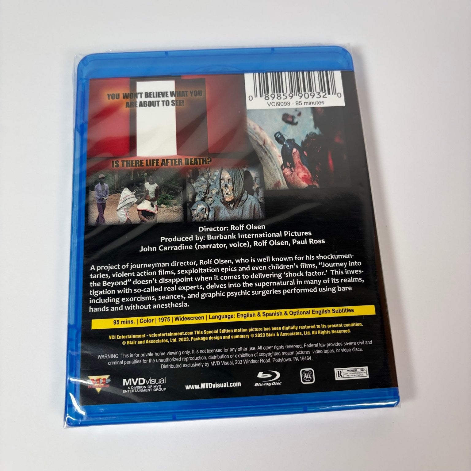 Journey Into The Beyond Blu-ray 1975 Supernatural Horror John Carradine