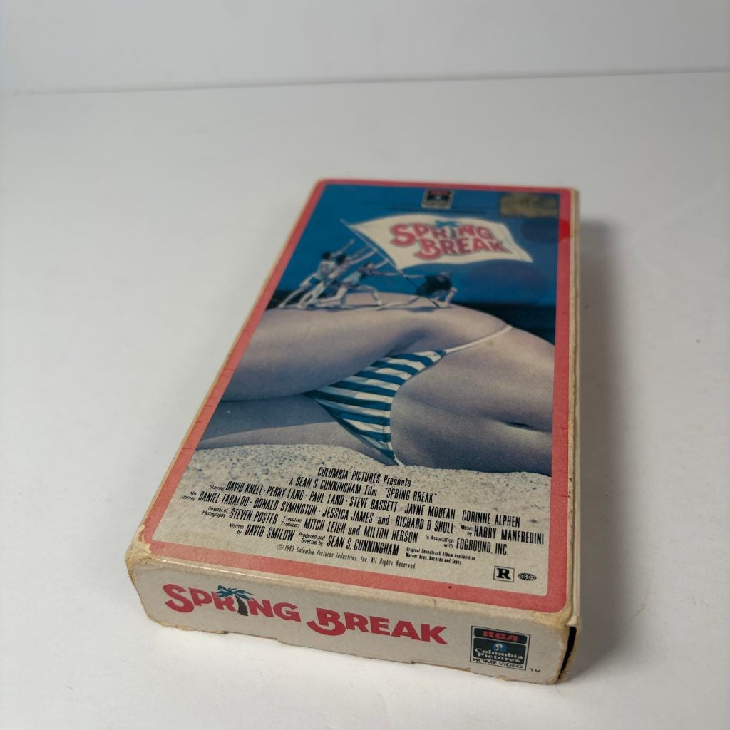 Spring Break VHS 1983 RCA Columbia Pictures OG Release Side Flap Teen Comedy